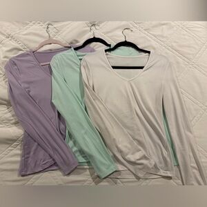 SHEIN Women's Tops in Lavender, Mint, and White